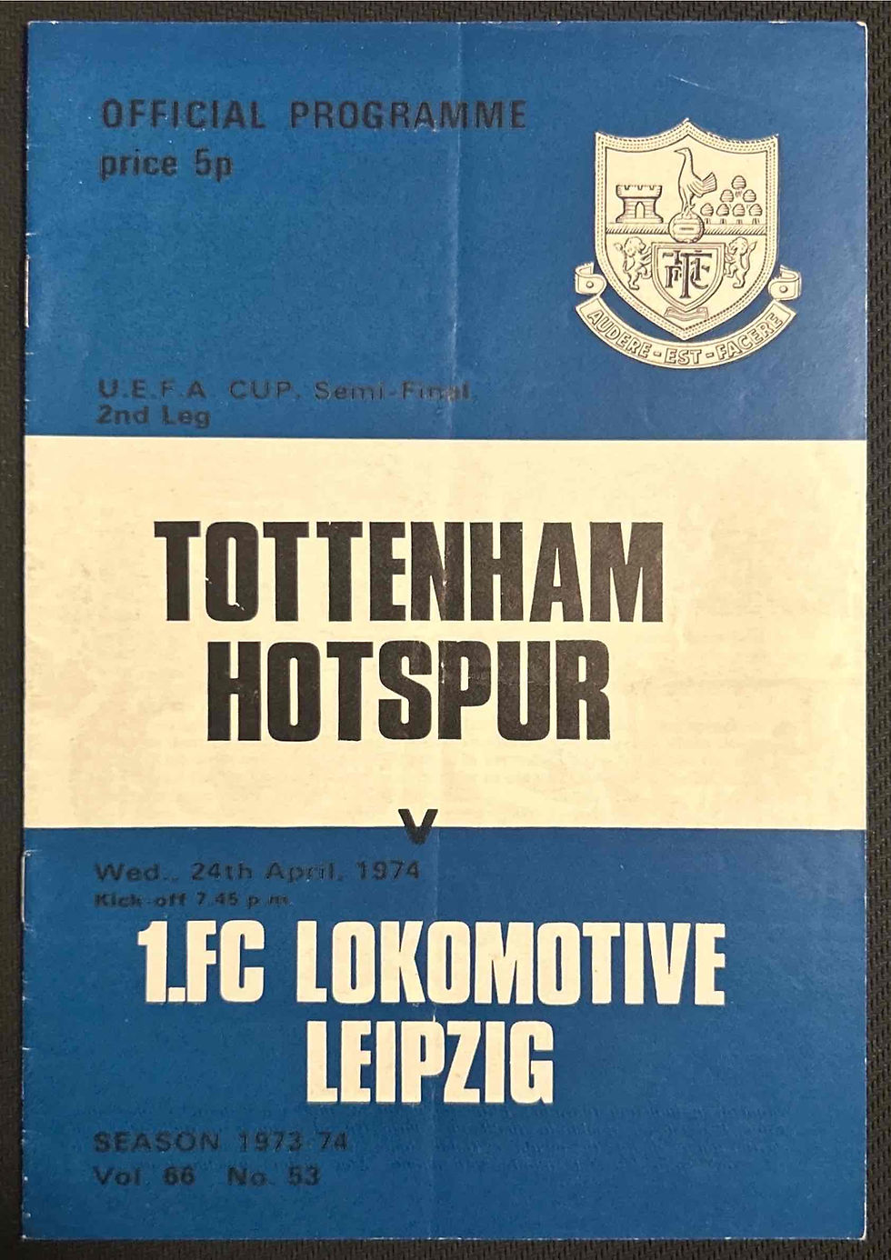 Tottenham Football Programmes