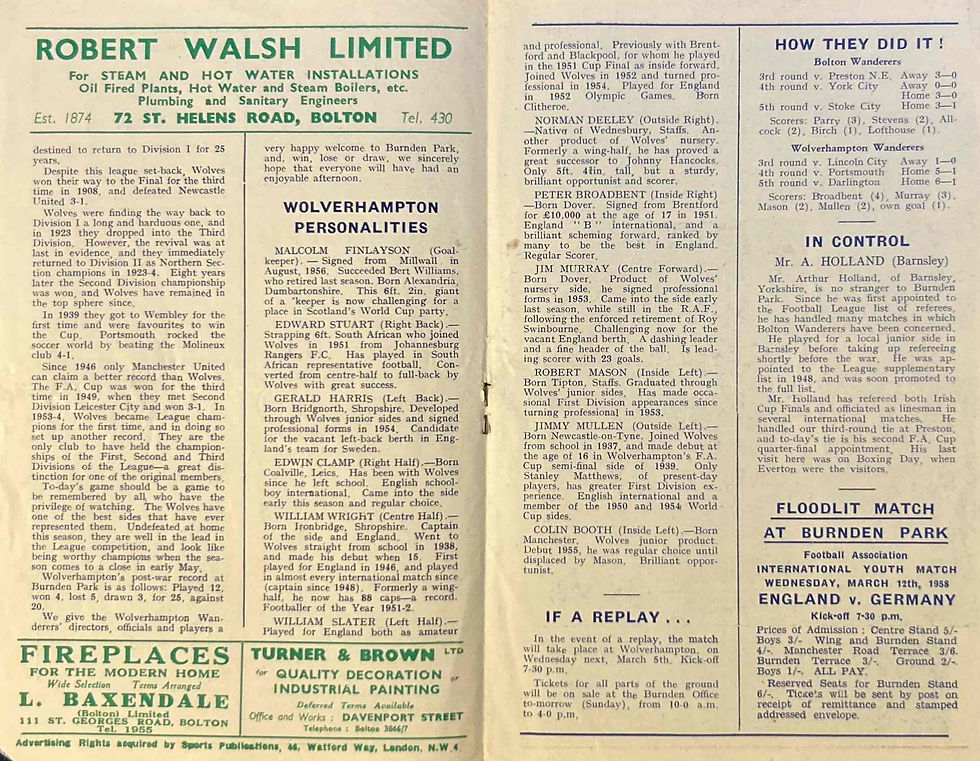 Thumbnail: Bolton Football Programmes