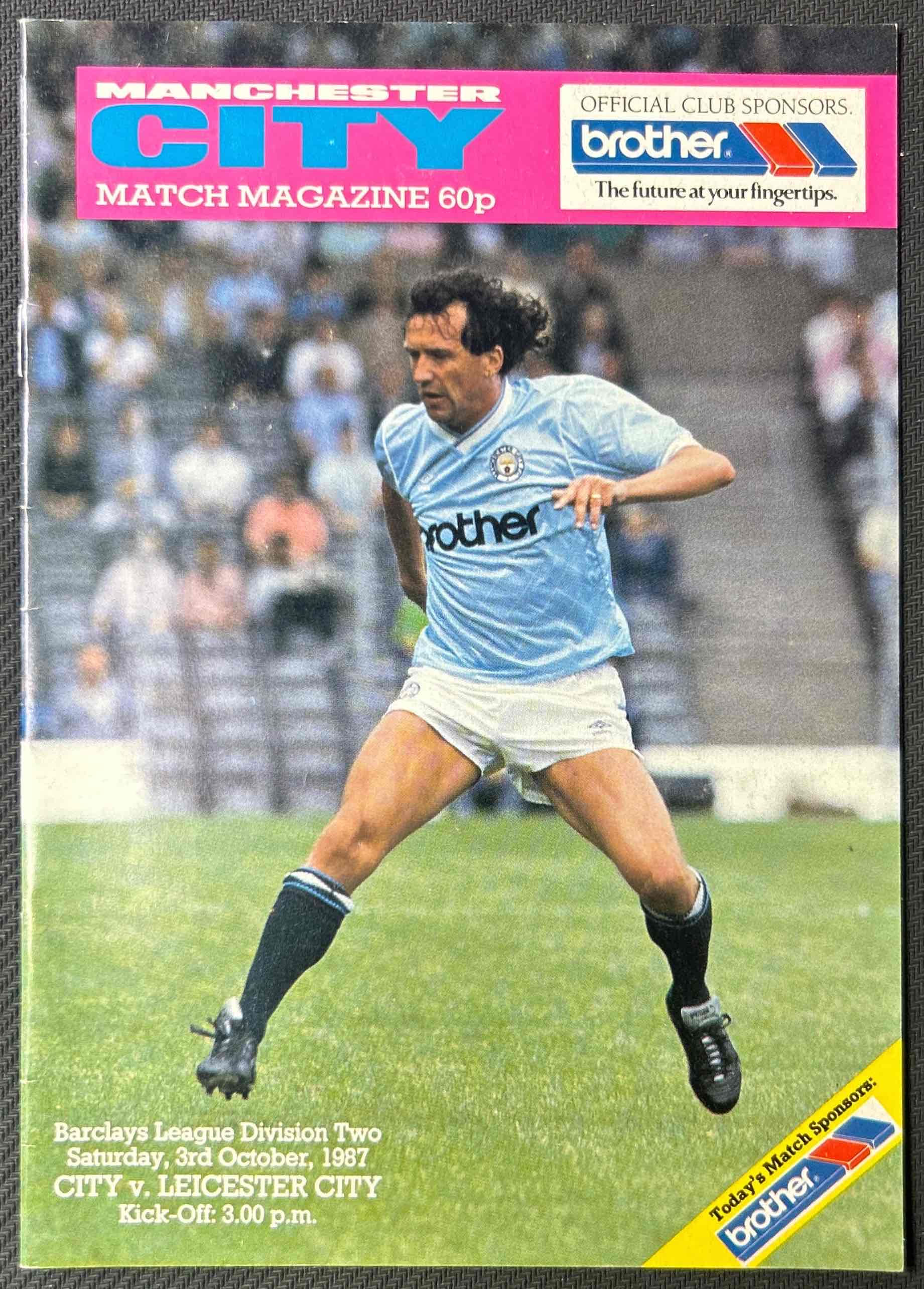 1987 Oct 3 Man City V Leicester