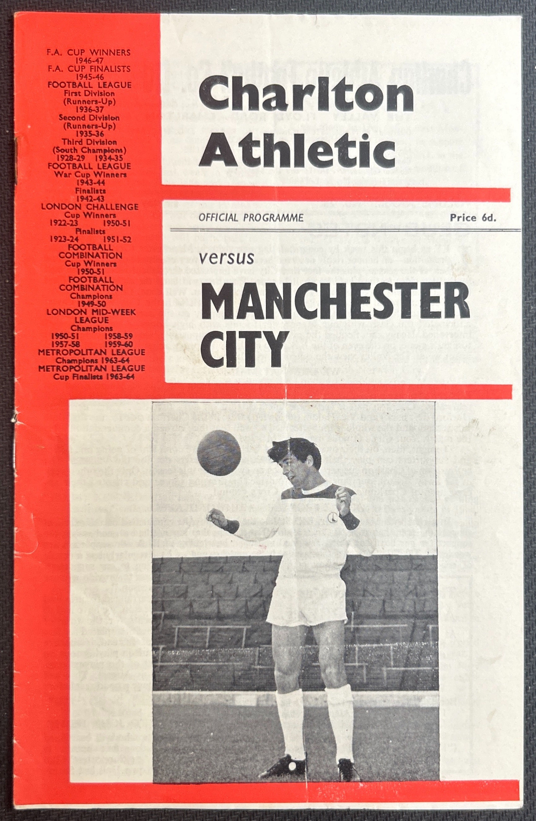 1966 May 13 Charlton V Man City