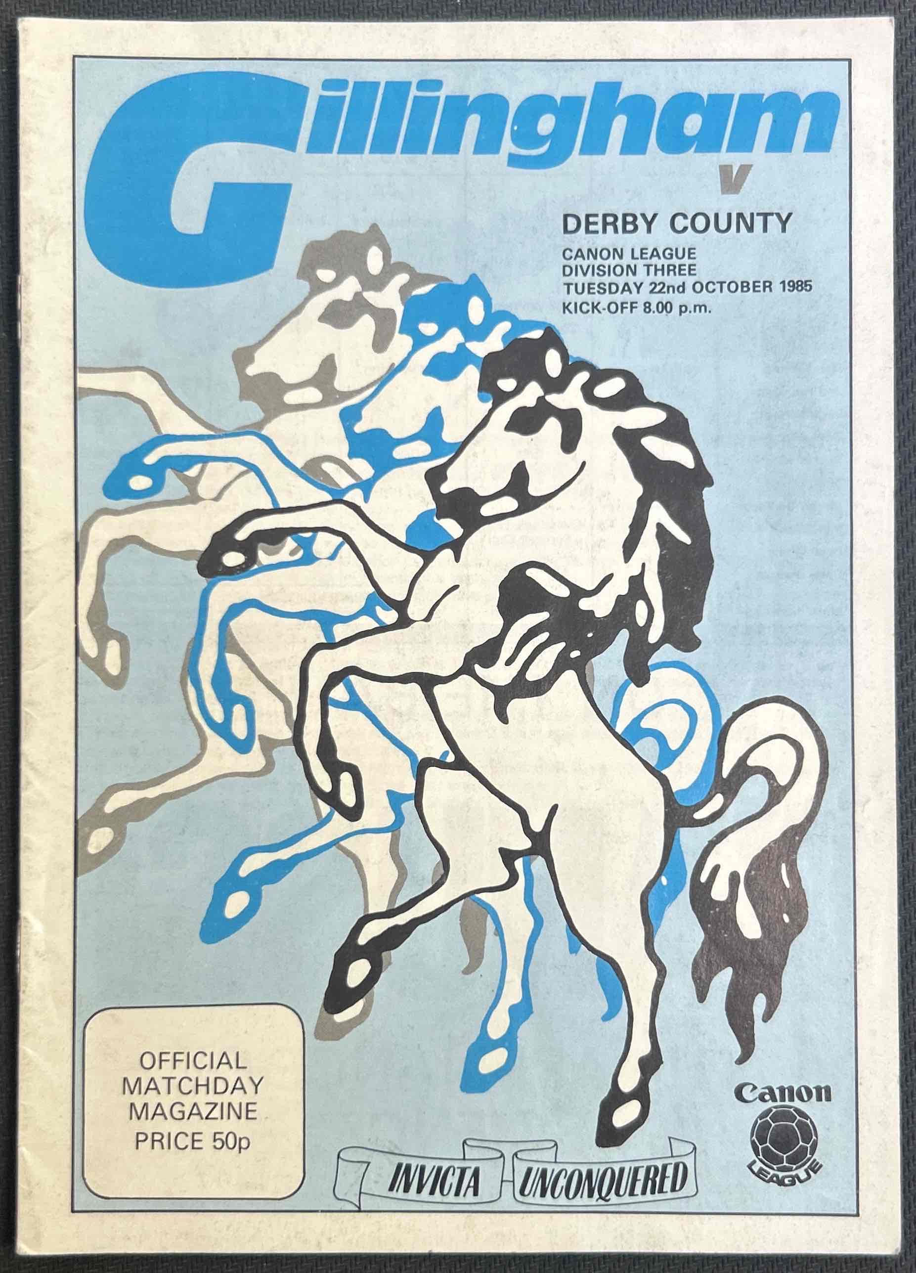 1985 Oct 22 Gillingham V Derby