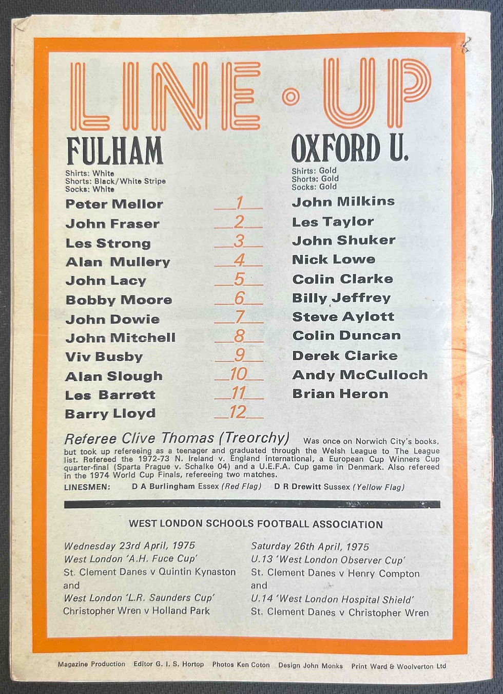 Thumbnail: 1975 Apr 22 Fulham V Oxford
