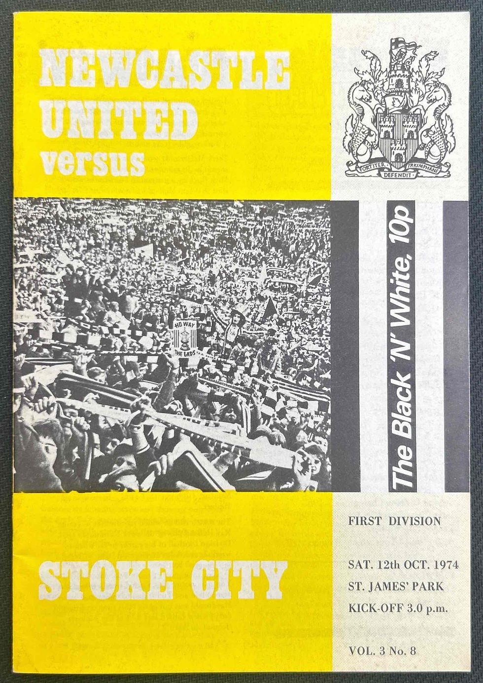 1974 Oct 12 Newcastle V Stoke
