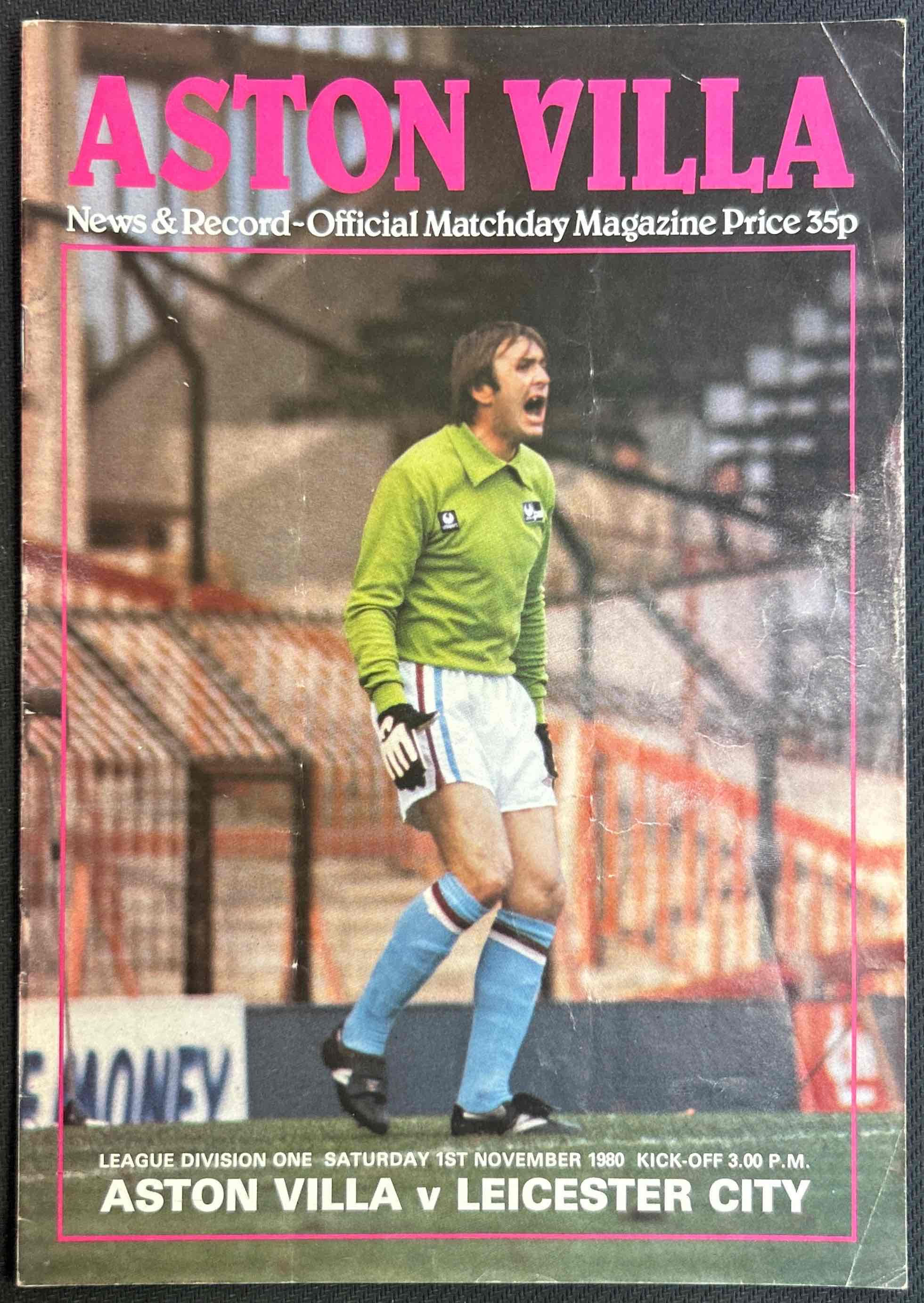 1980 Nov 1 Aston Villa V Leicester