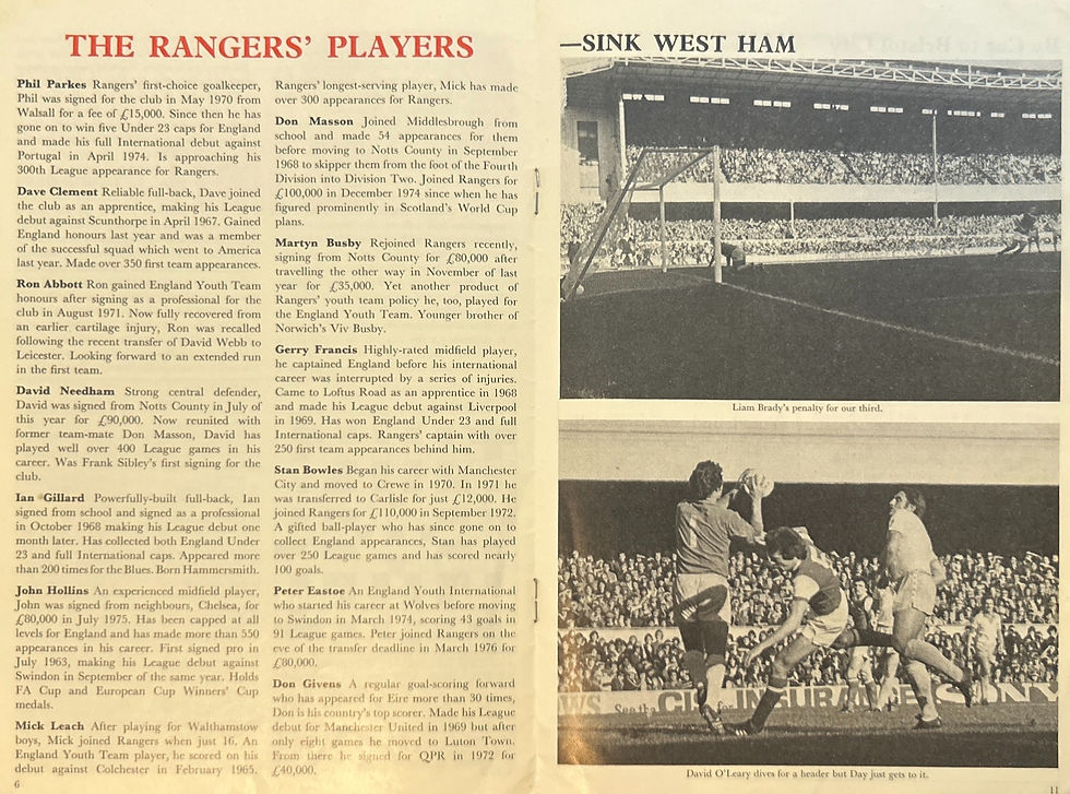 Thumbnail: 1977 Oct 15 Arsenal V QPR