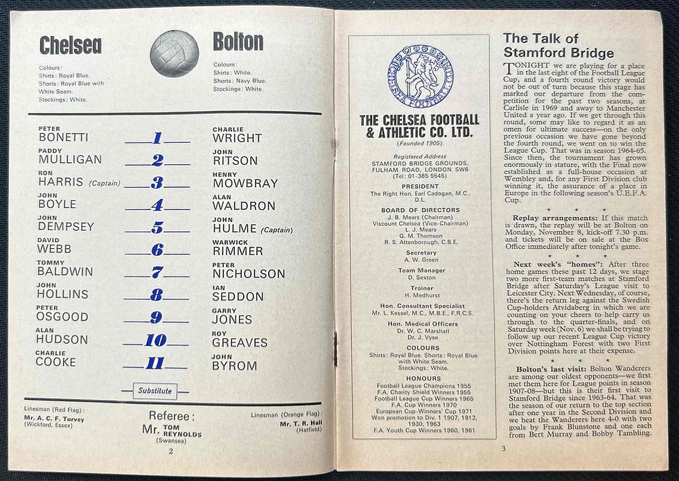 Thumbnail: Chelsea V Bolton