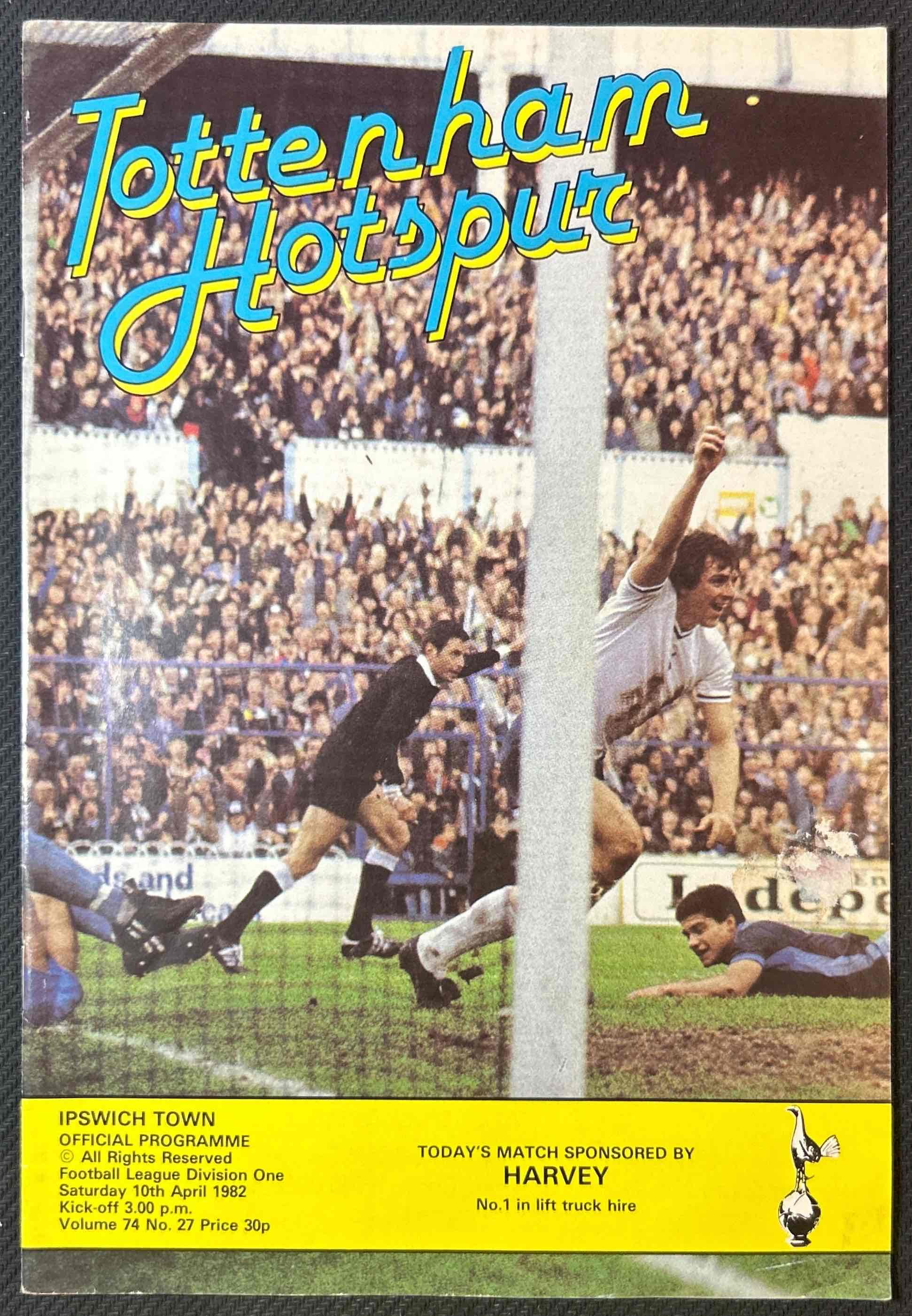 1982 Apr 10 Tottenham V Ipswich