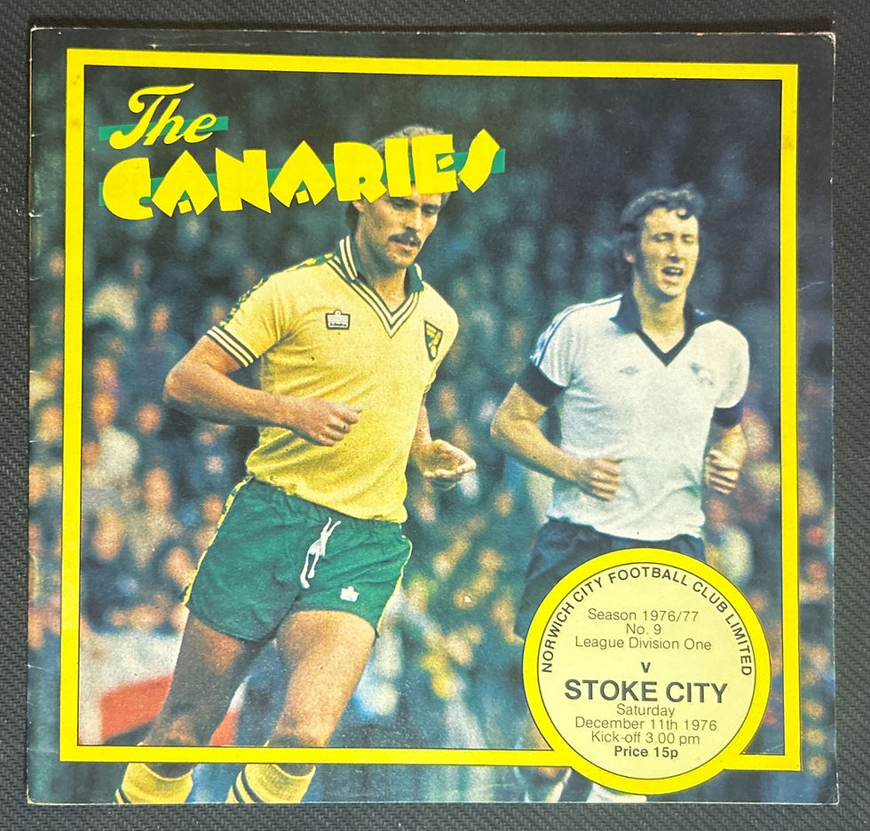 1976 Dec 11 Norwich V Stoke