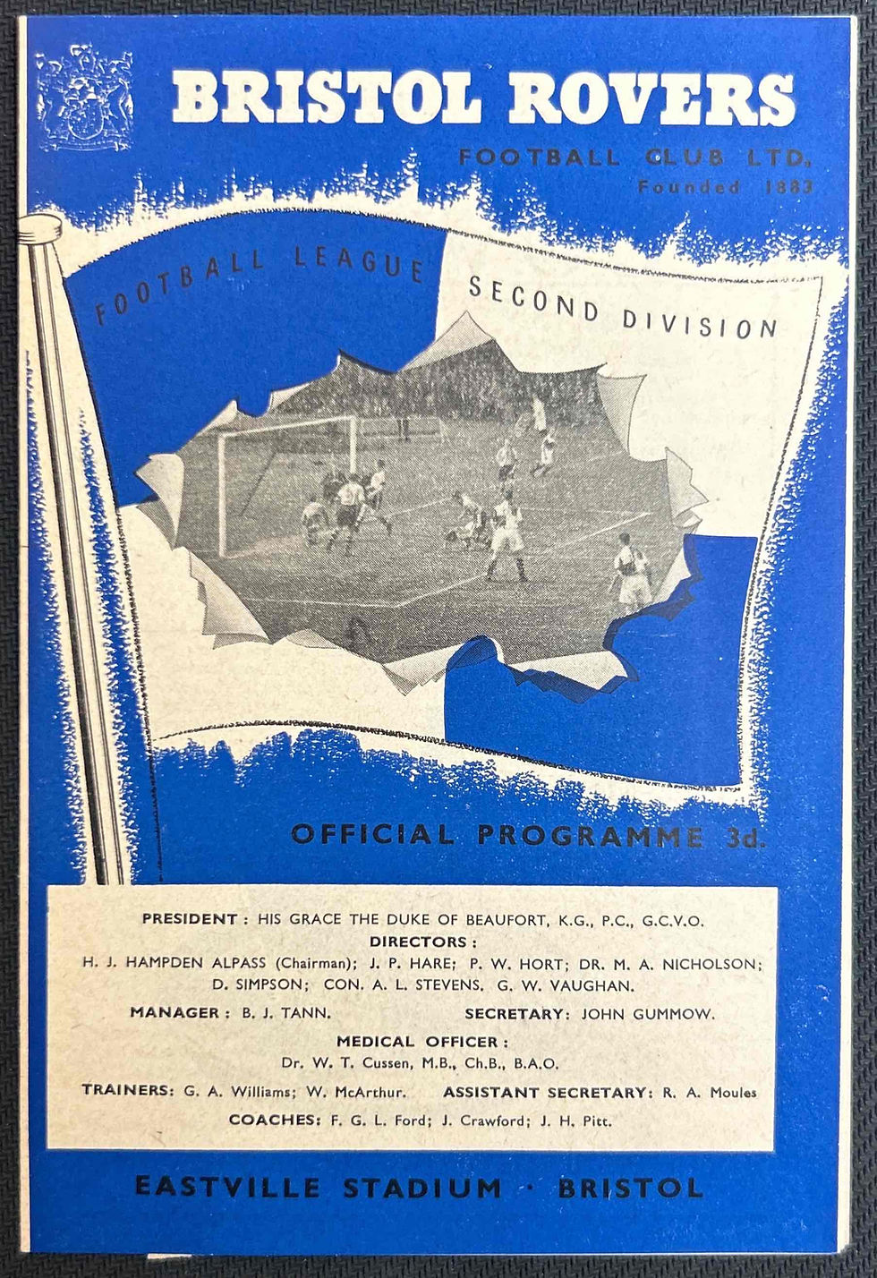 Bristol Rovers Football Programmes