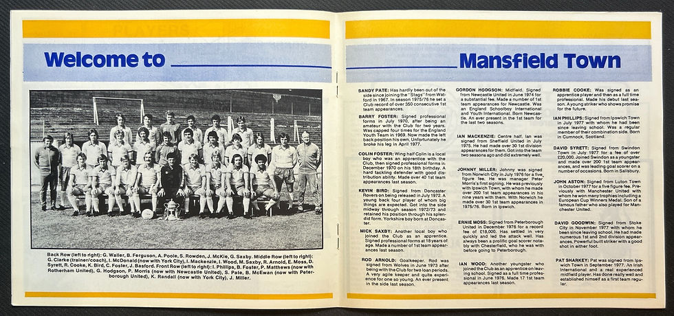 1978 Mar 21 Notts V Mansfield