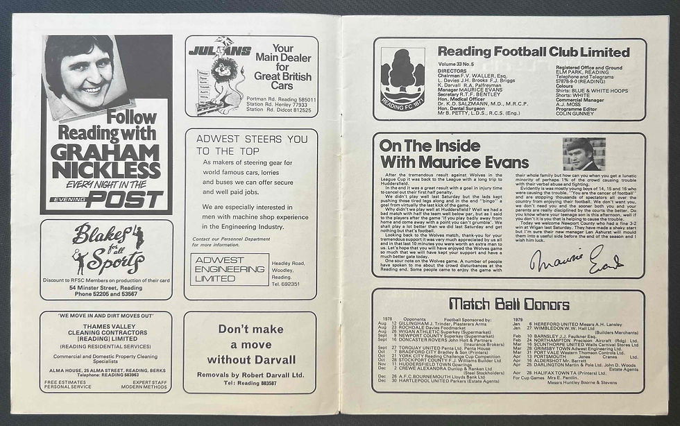 1978 Sep 9 Reading V Newport