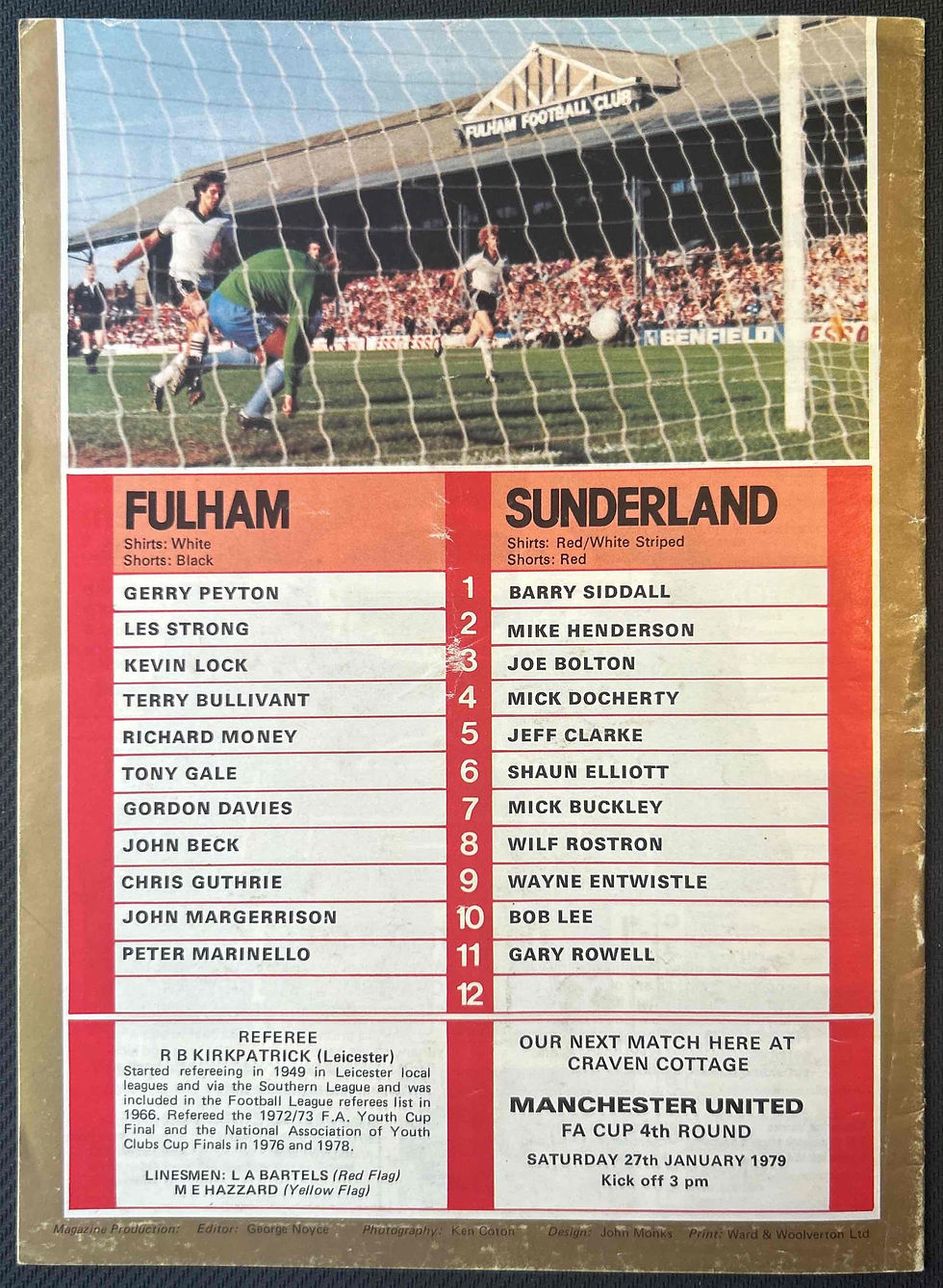 Thumbnail: Fulham Football Programmes