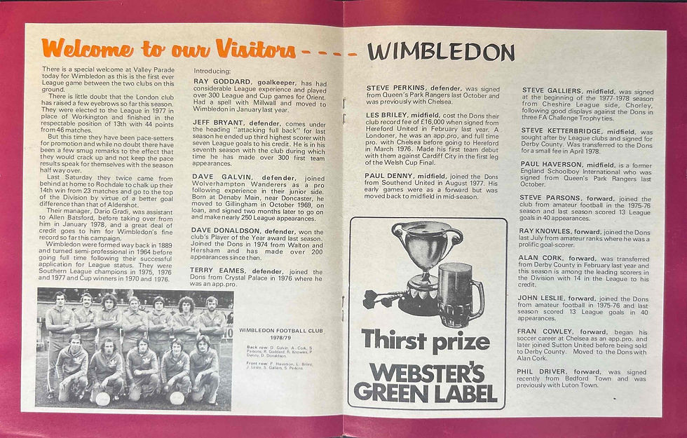 Thumbnail: Bradford V Wimbledon