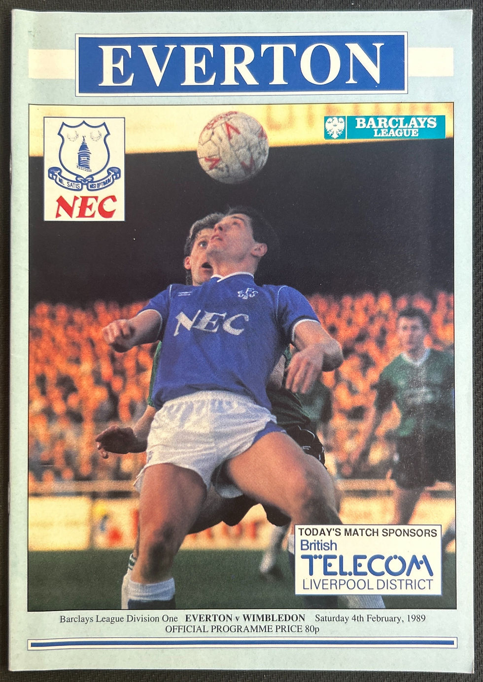 1989 Feb 4 Everton V Wimbledon