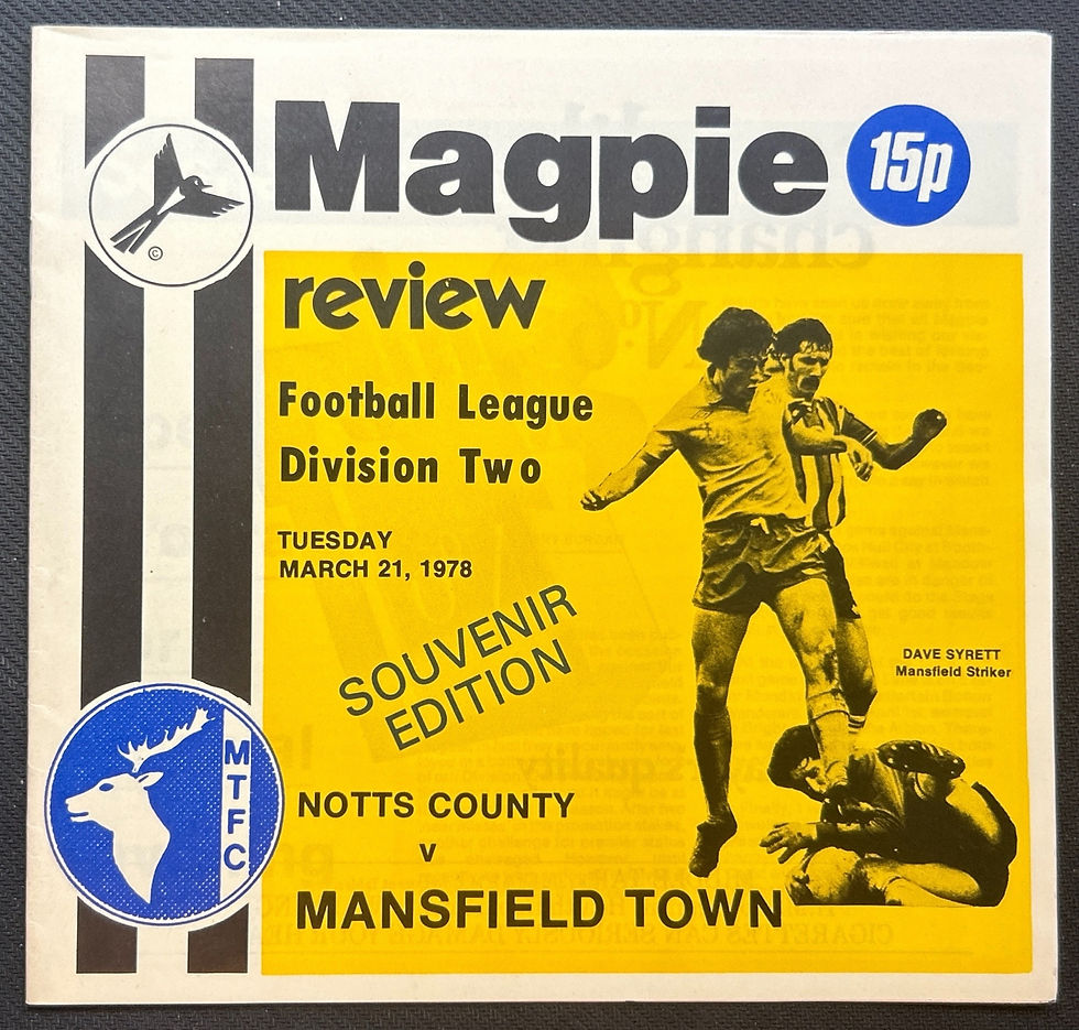 1978 Mar 21 Notts V Mansfield