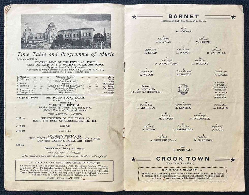 Thumbnail: Barnet V Crook Town