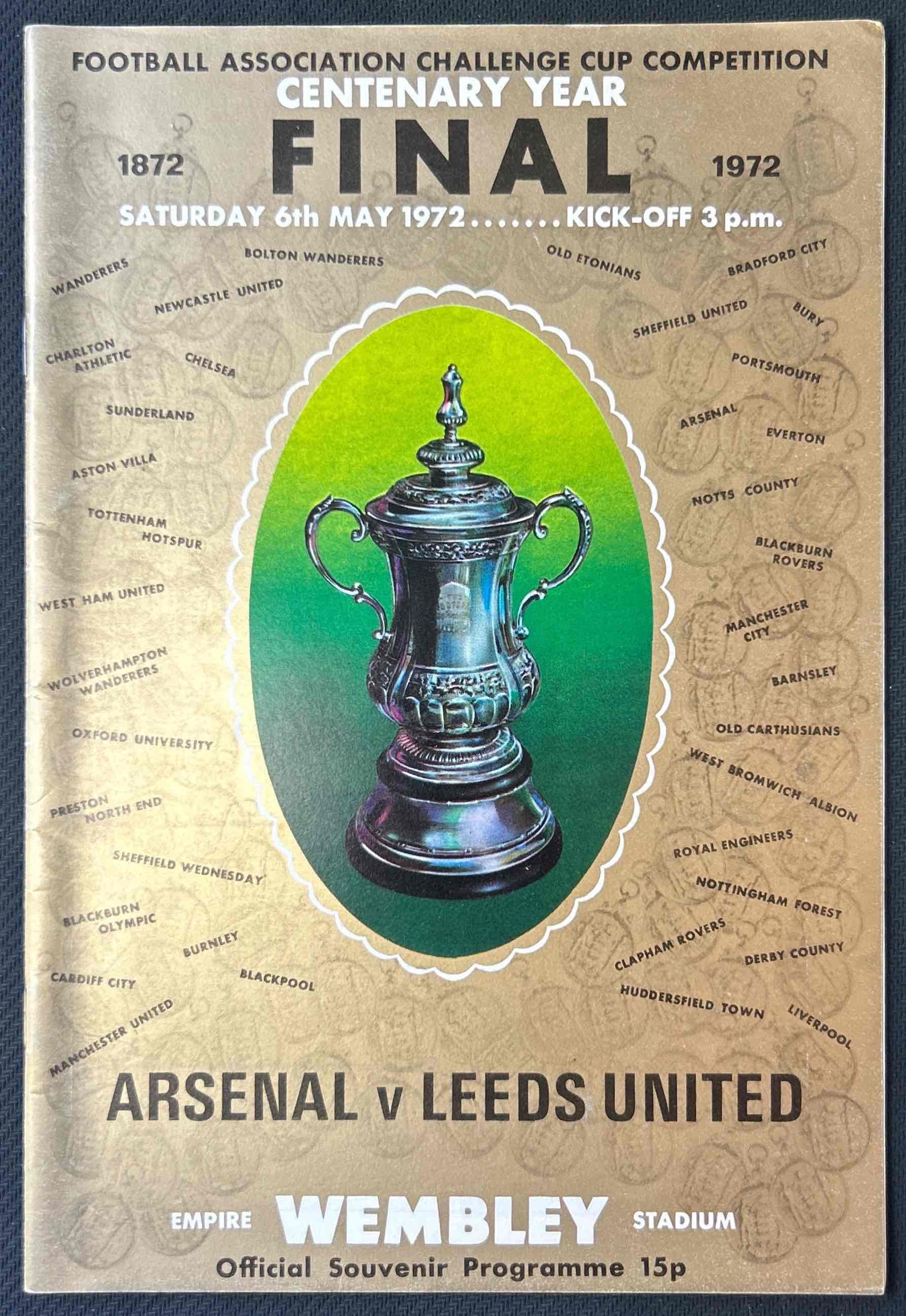 1972 May 6 Arsenal V Leeds