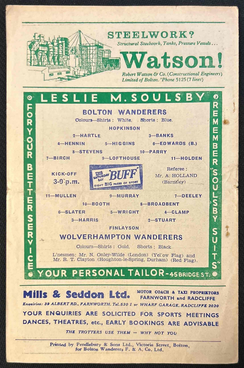 Thumbnail: Bolton Football Programmes