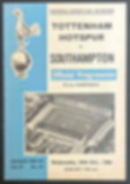 Tottenham V Southampton Football Programme