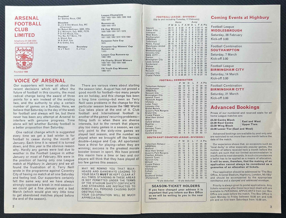 Thumbnail: 1981 Feb 24 Arsenal V Man City