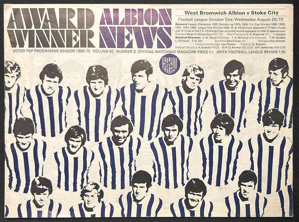 West Brom Football Programmes