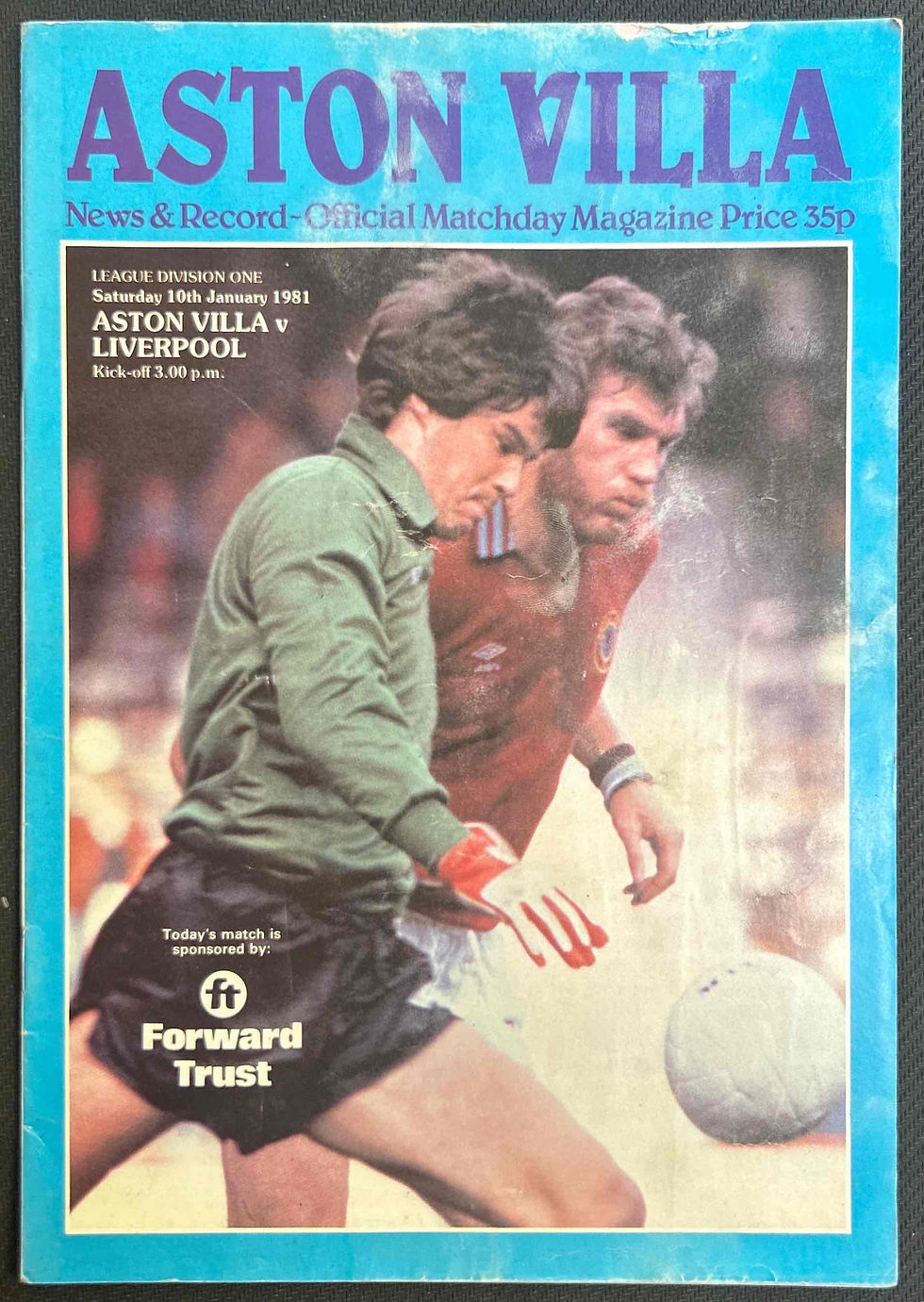 1981 Jan 10 Aston Villa V Liverpool