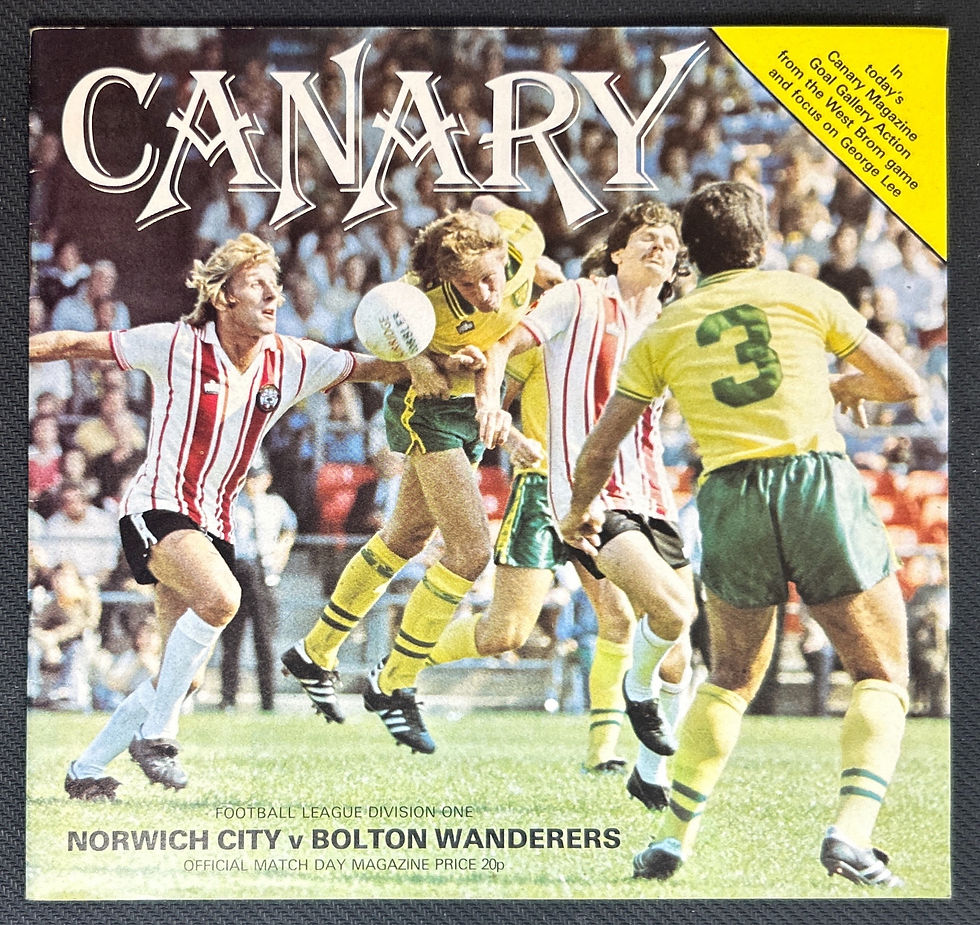 1979 Feb 3 Norwich V Bolton