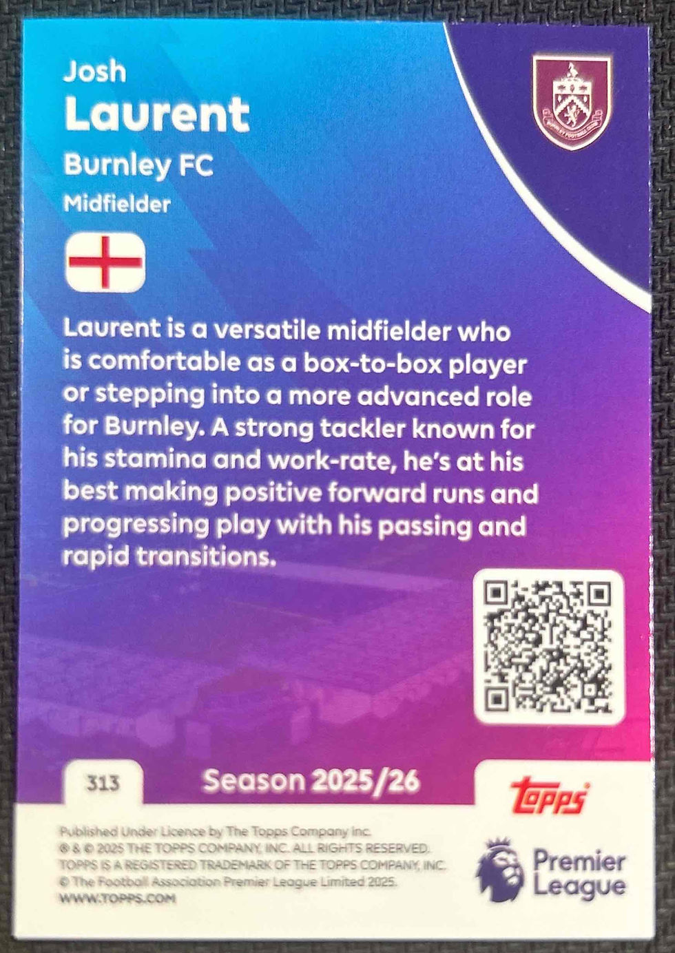 Laurent, Josh - Burnley