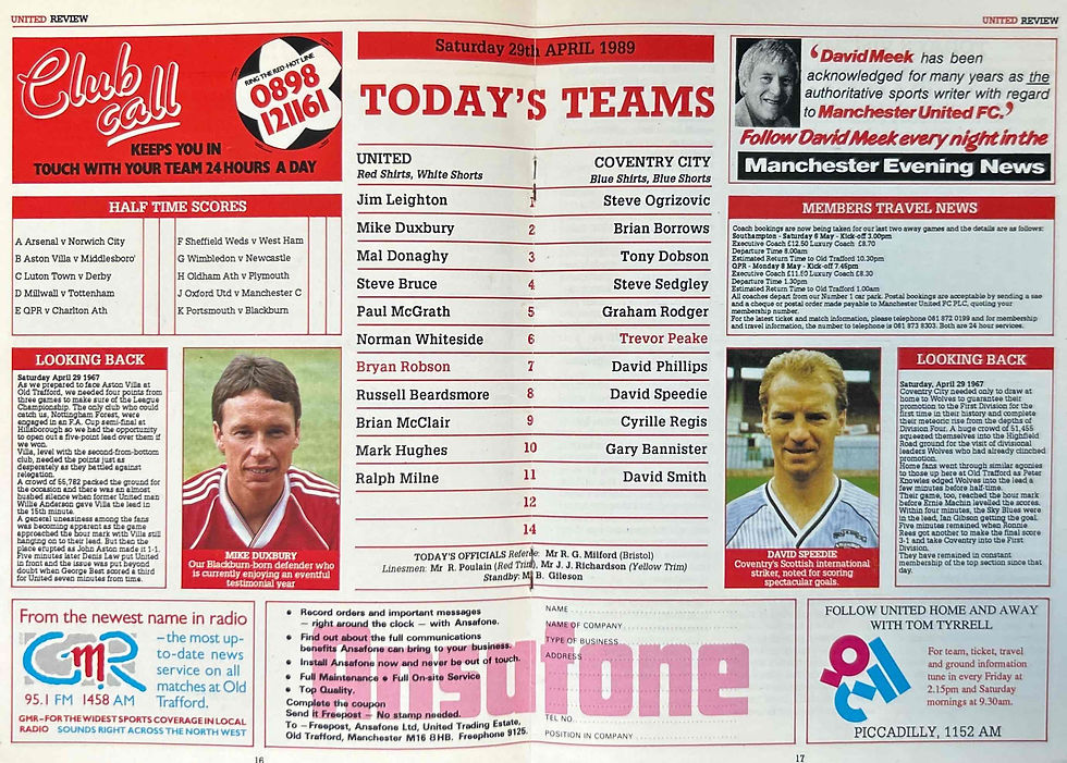 Thumbnail: Man United Football Programmes