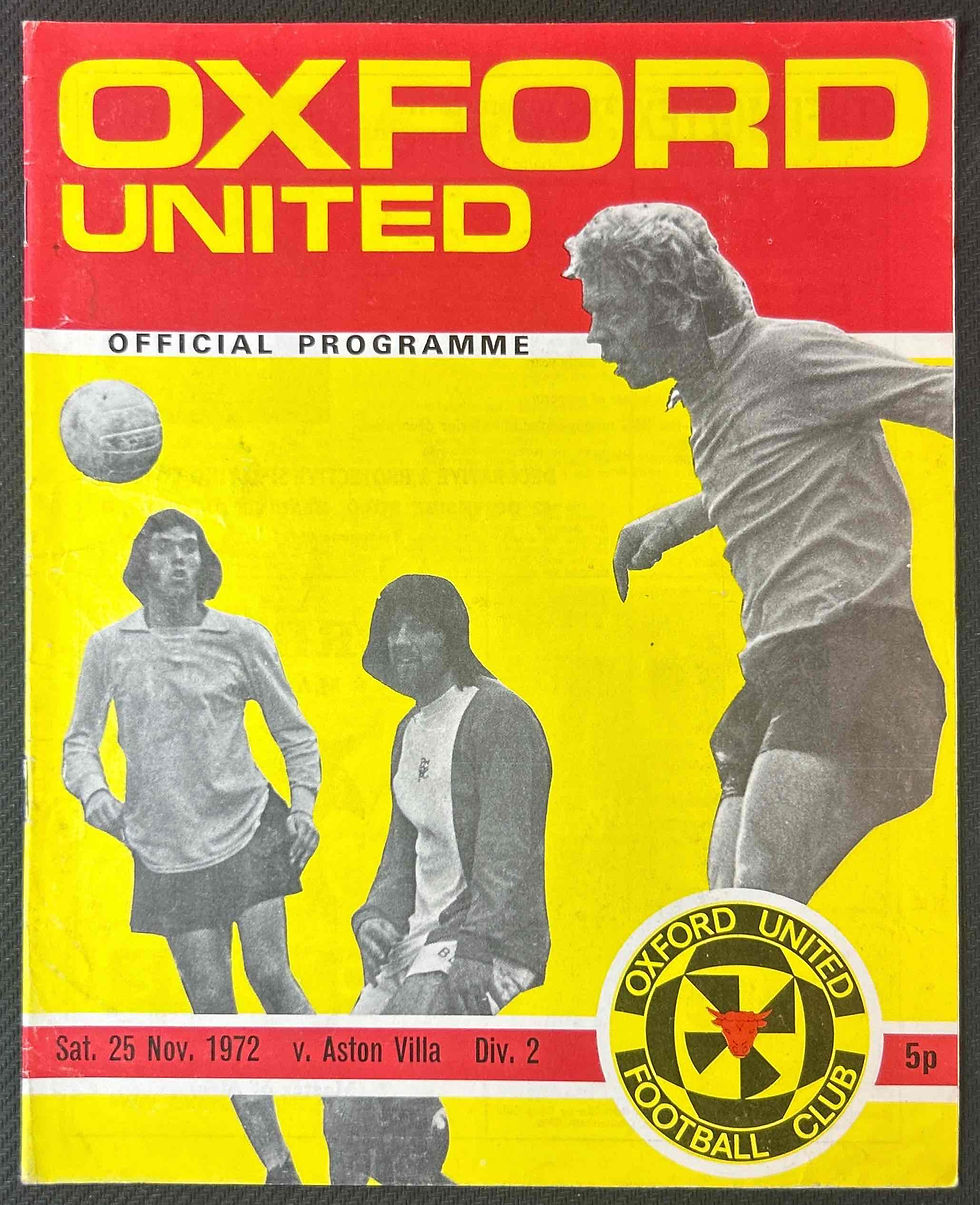 1972 Nov 25 Oxford V Aston Villa
