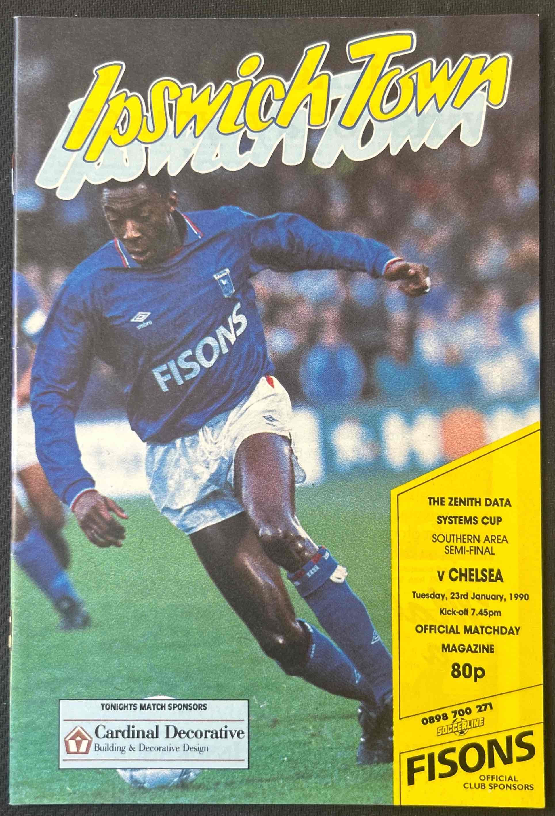 1990 Jan 23 Ipswich V Chelsea