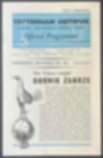 1961 Sep 20 Tottenham V Gornik Zabrze Football Programme