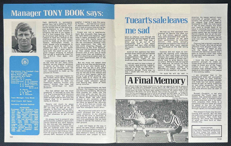 1978 Feb 11 Man City V QPR