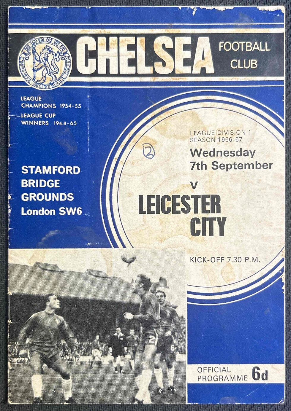 1966 Sep 7 Chelsea V Leicester