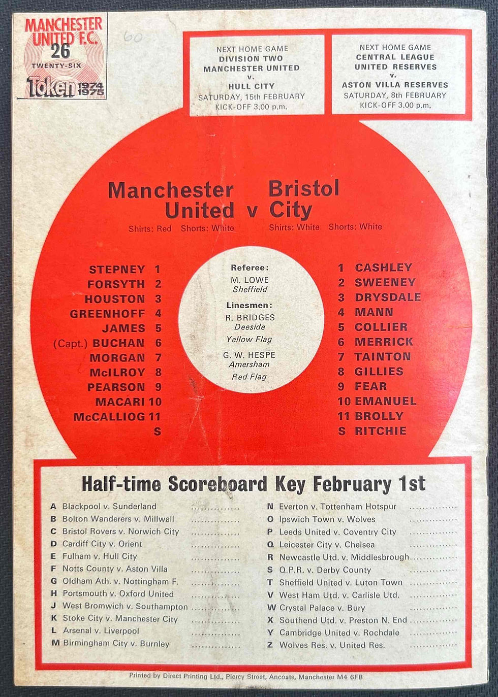 Thumbnail: 1975 Feb 1 Man United V Bristol City