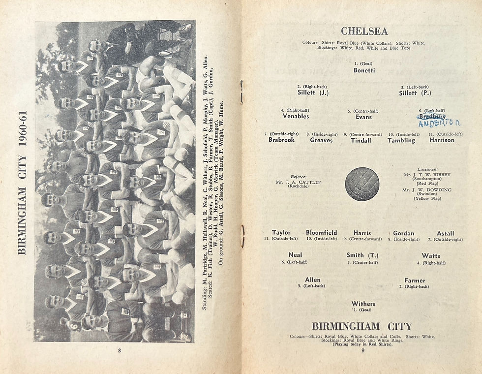 Thumbnail: 1961 Mar 4 Chelsea V Birmingham