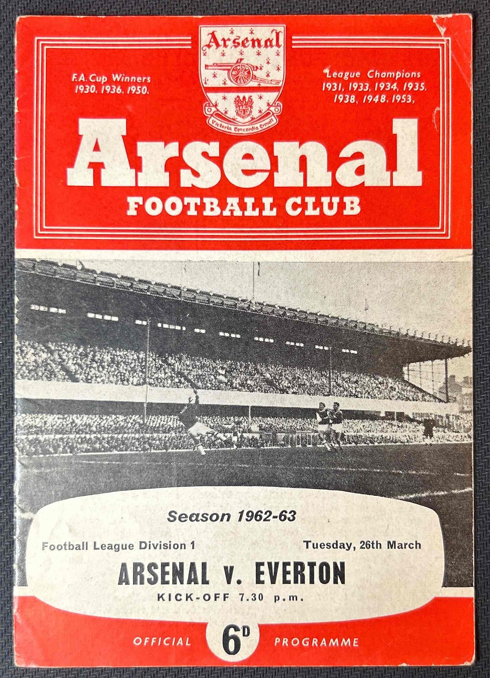 1963 Mar 26 Arsenal V Everton