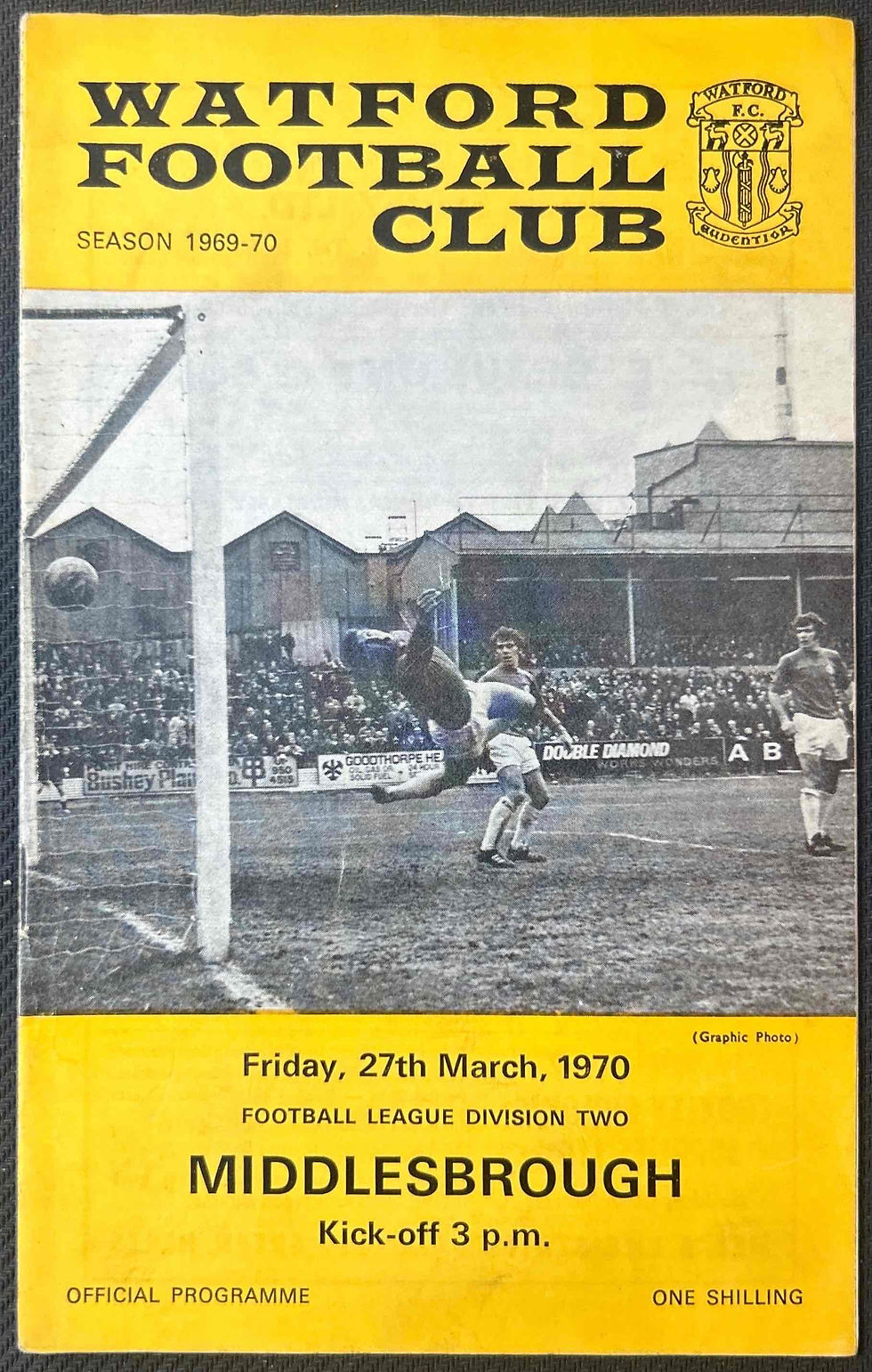 1970 Mar 27 Watford V Middlesbrough
