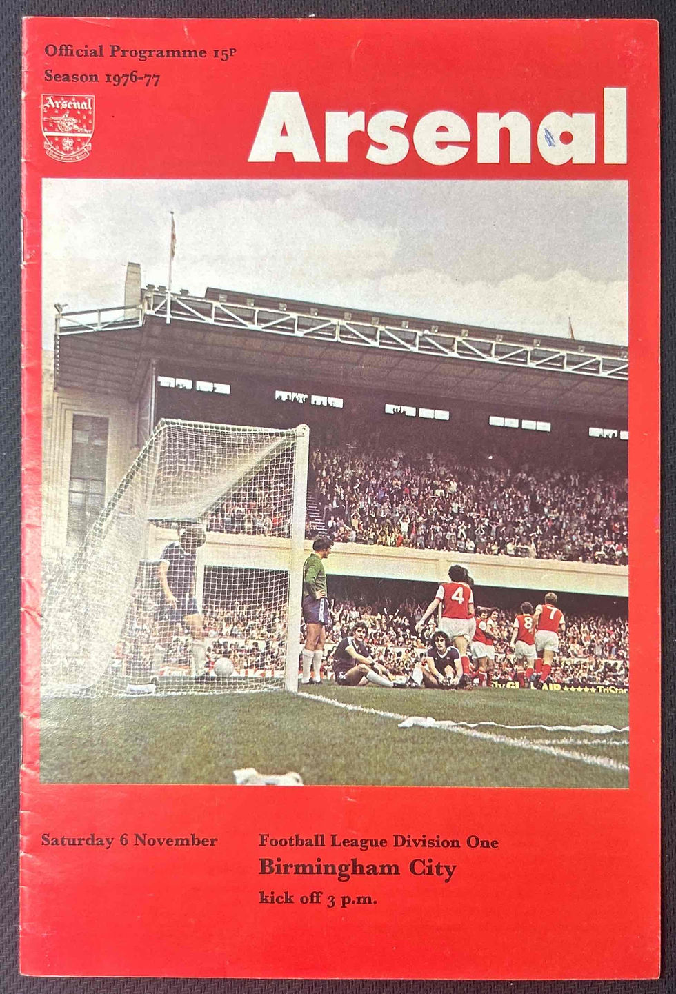 1976 Nov 6 Arsenal V Birmingham
