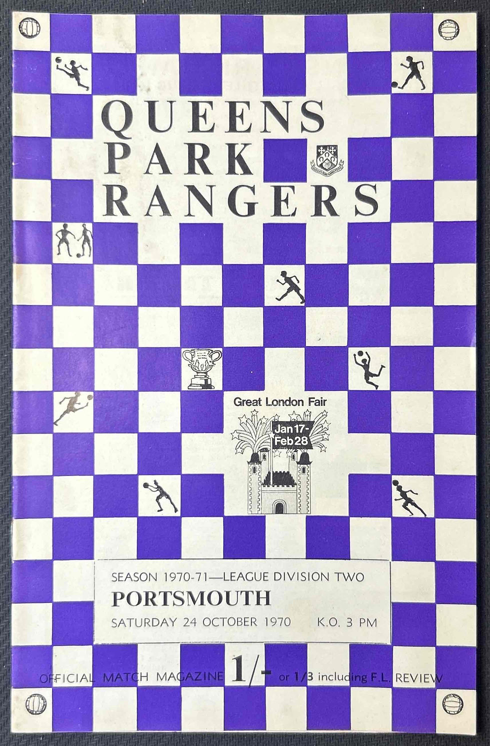 1970 Oct 24 QPR V Portsmouth
