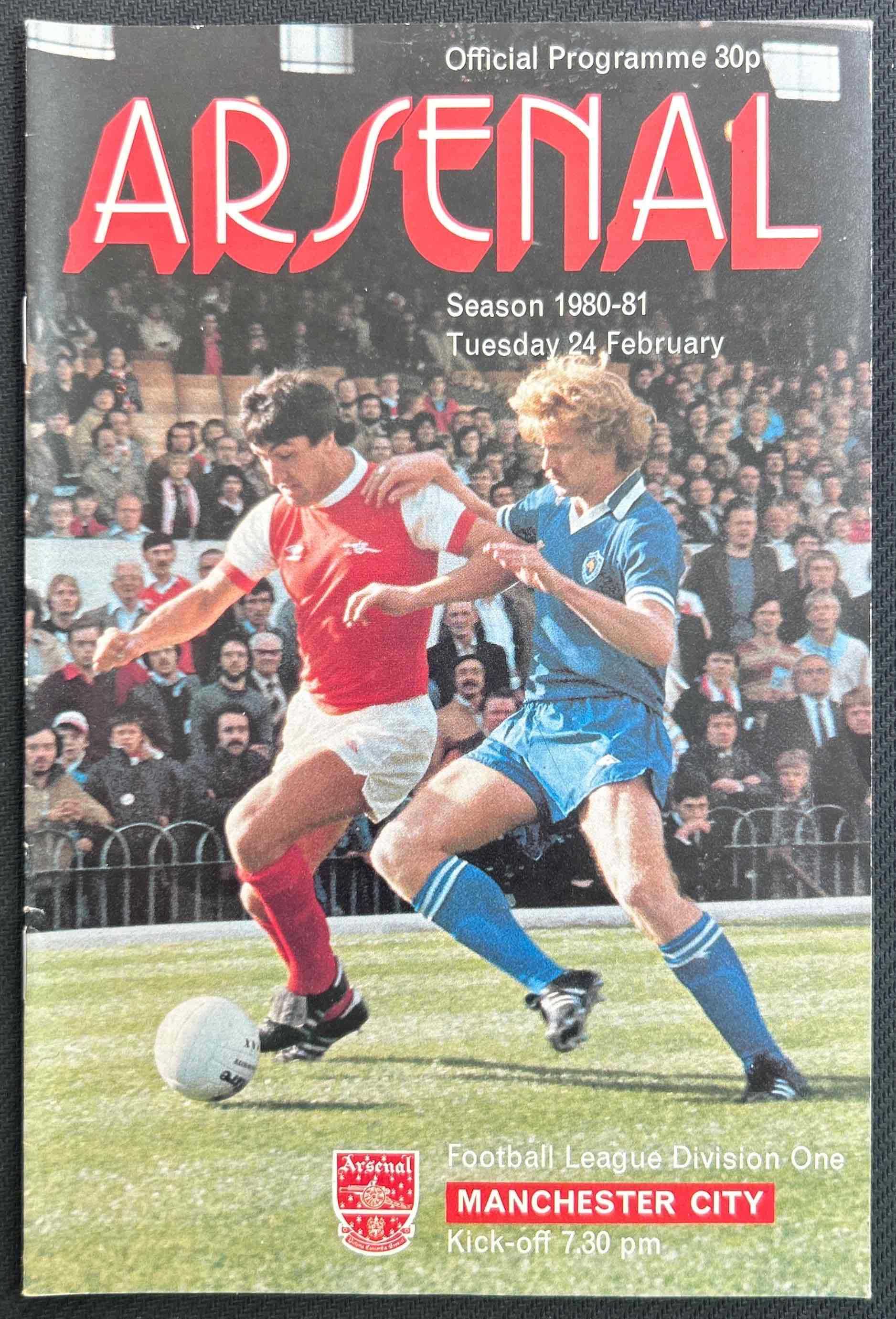 1981 Feb 24 Arsenal V Man City