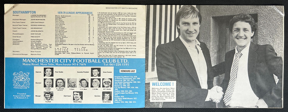 Thumbnail: 1979 Sep 8 Man City V Southampton