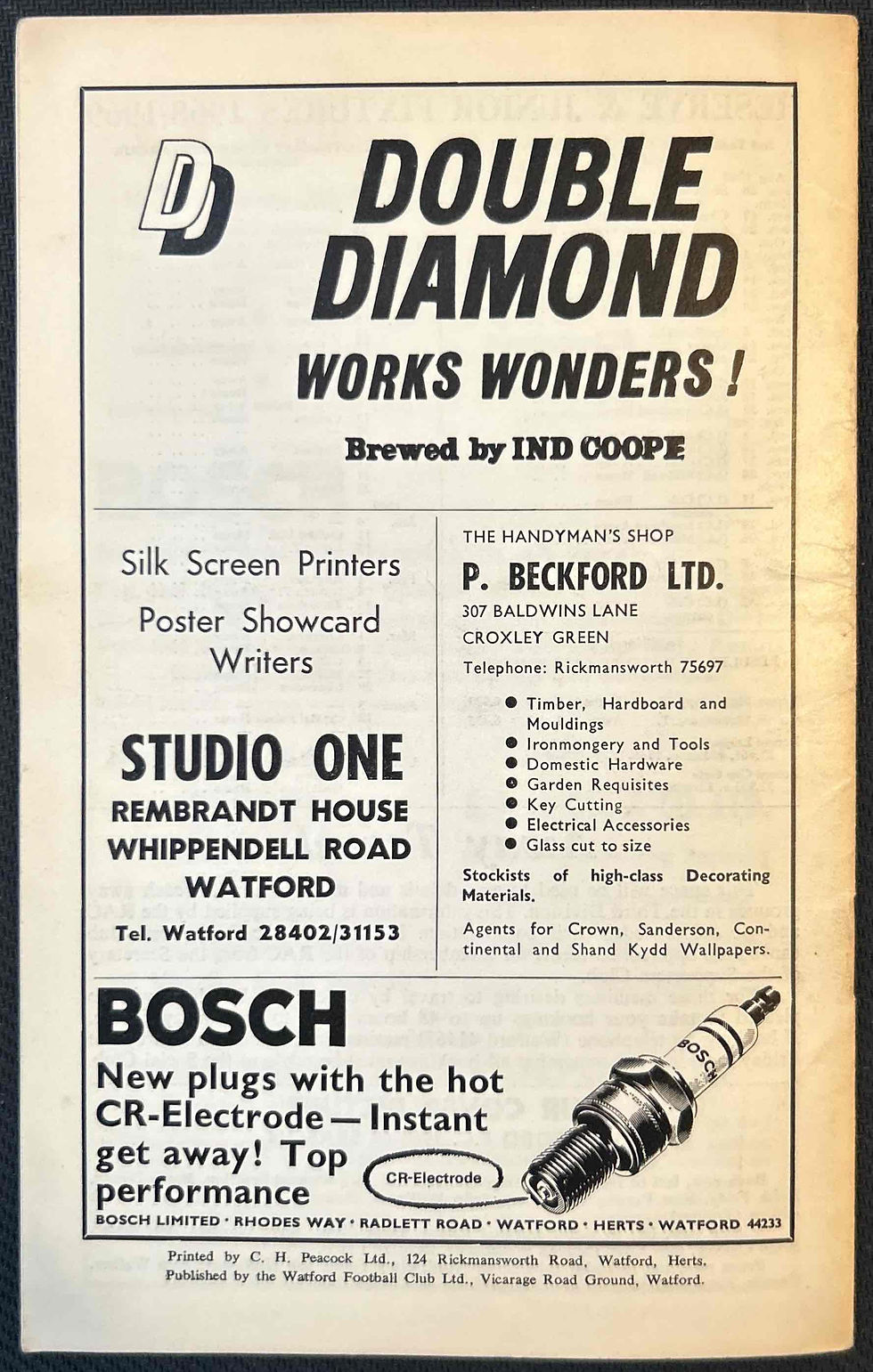 Thumbnail: Watford Football Programmes