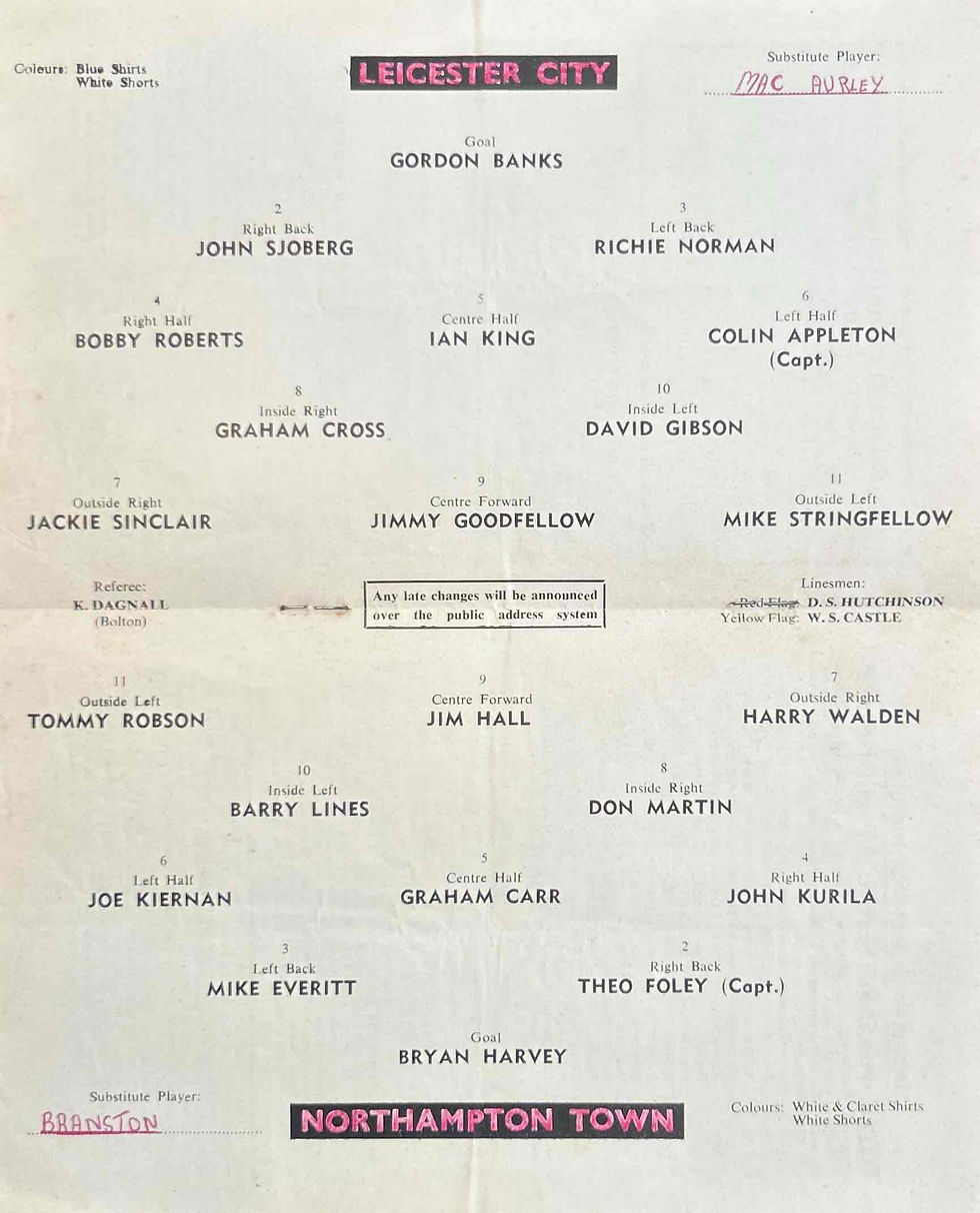 Thumbnail: 1965 Oct 2 Leicester V Northampton