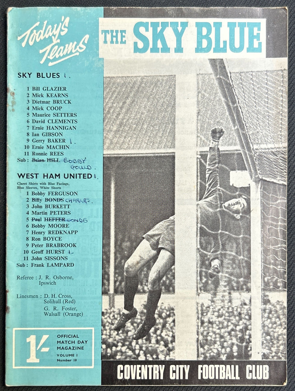1967 Dec 8 Coventry V West Ham