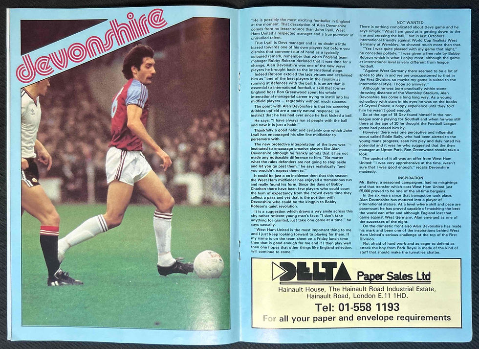Thumbnail: 1982 Nov 20 Tottenham V West Ham