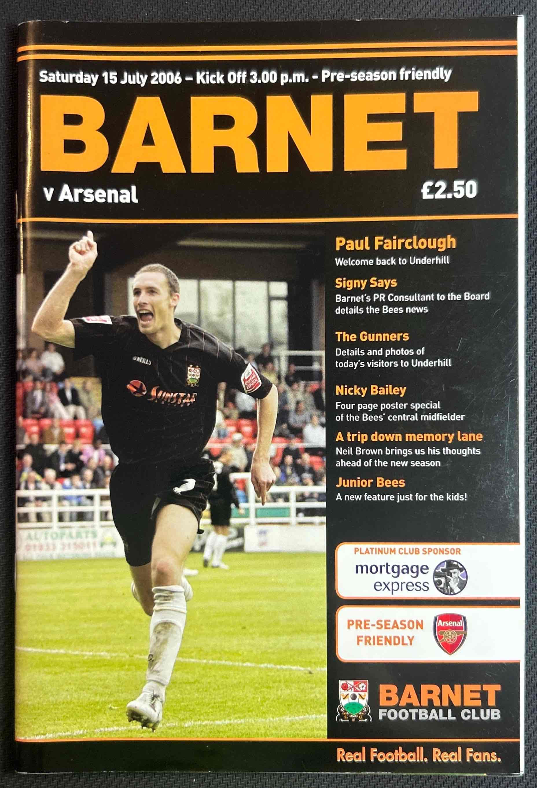 2006 Jul 15 Barnet V Arsenal