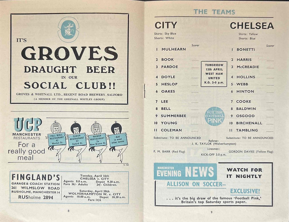 Thumbnail: Man City V Chelsea