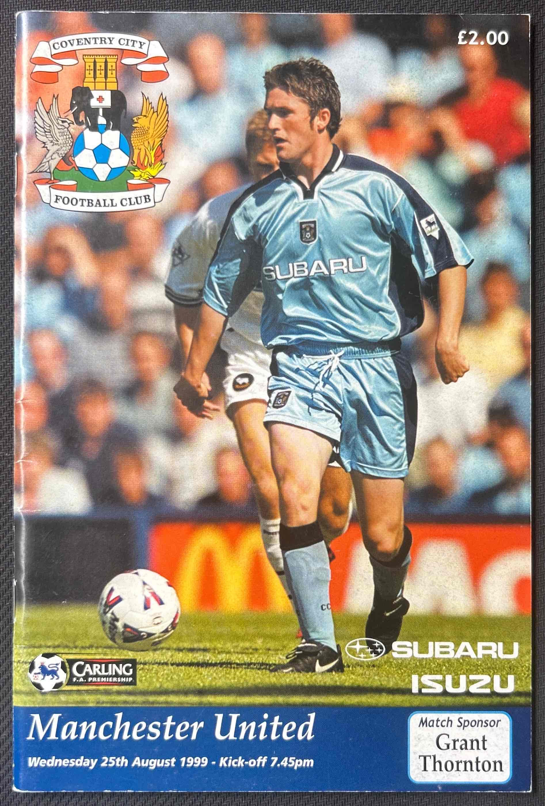 1999 Aug 25 Coventry V Man United