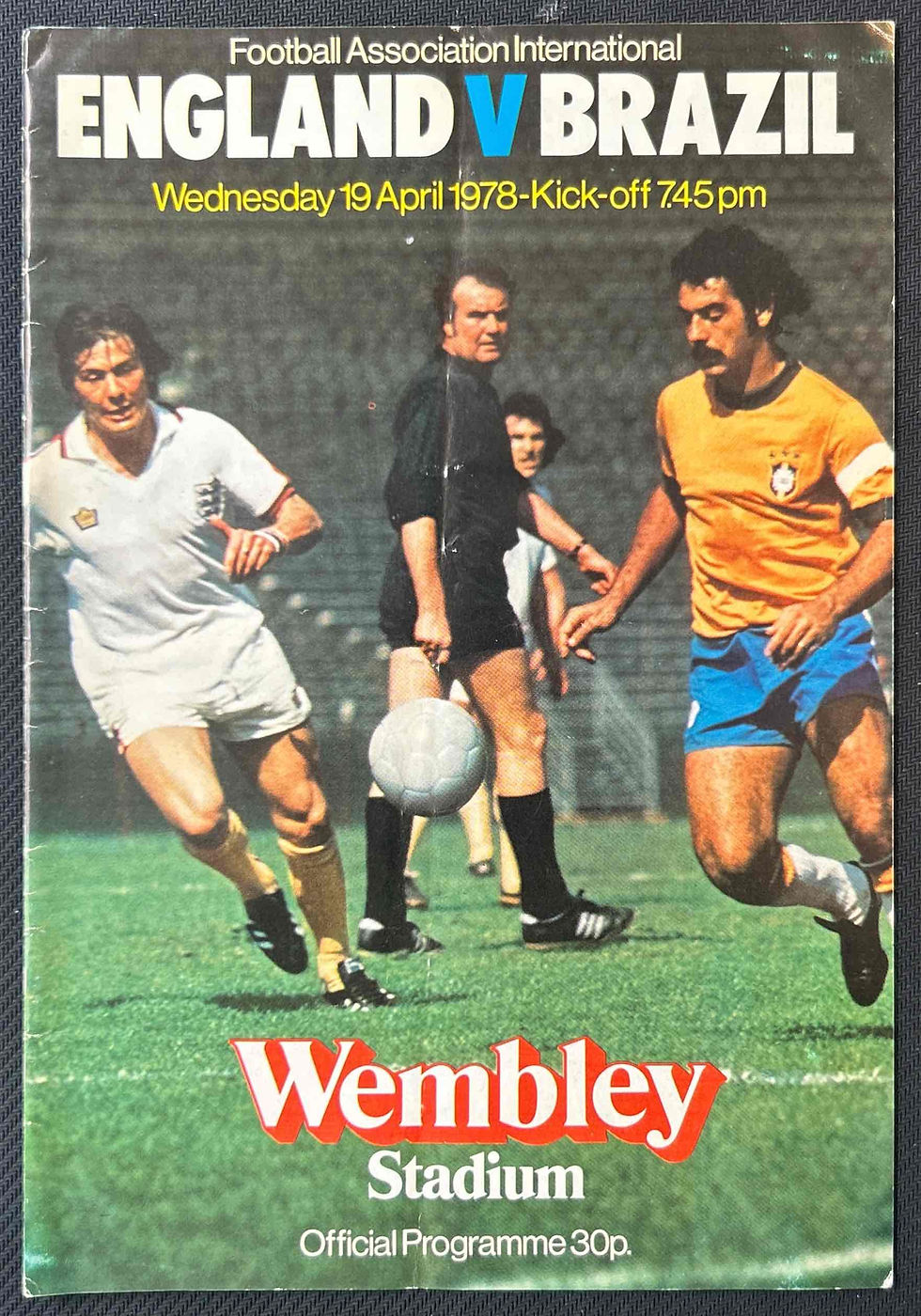 England Football Programmes